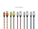 CABLE USB C DE 1M DE 2.4A CON MALLA DE TELA