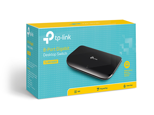 SWITCH 8P TP-LINK SG1008D 10/100/1000 DESKTOP