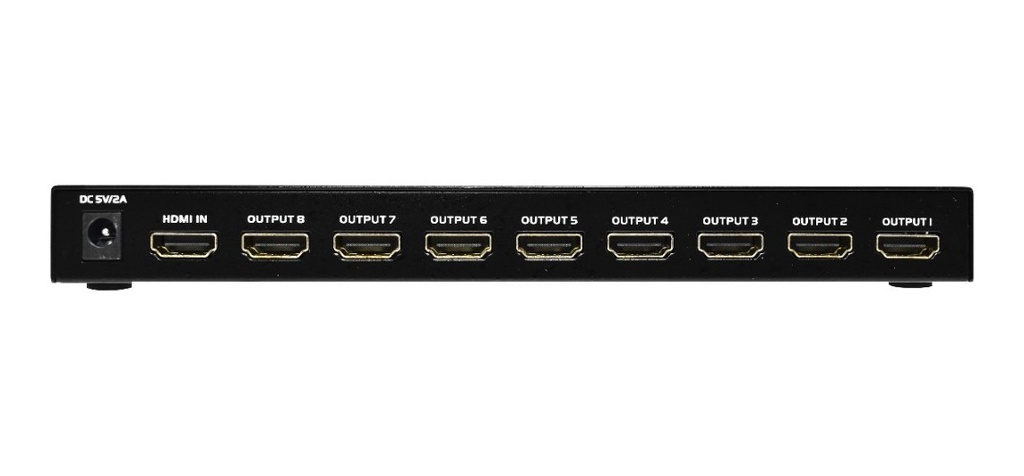SPLITTER NISUTA HDMI 1.4b DE 8 PUERTOS 4K 3D