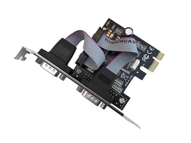 PLACA NISUTA PCI EXPRESS 2 PUERTOS SERIE