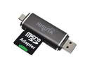 LECTOGRABADOR NISUTA DE TARJETAS DE MEMORIA MULTIFUNCION CON CONECTOR NISUTA  USB C, USB 2,0 Y MICRO USB