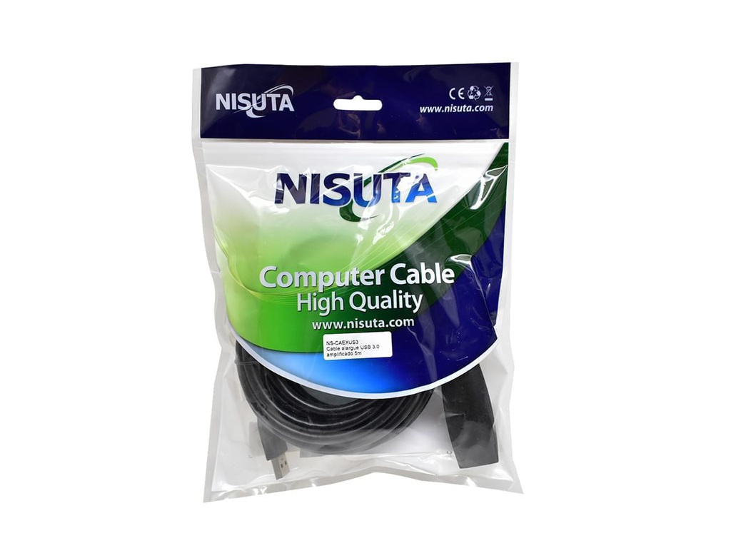 CABLE NISUTA ALARGUE USB 3.0 AMPLIFICADO DE 5M