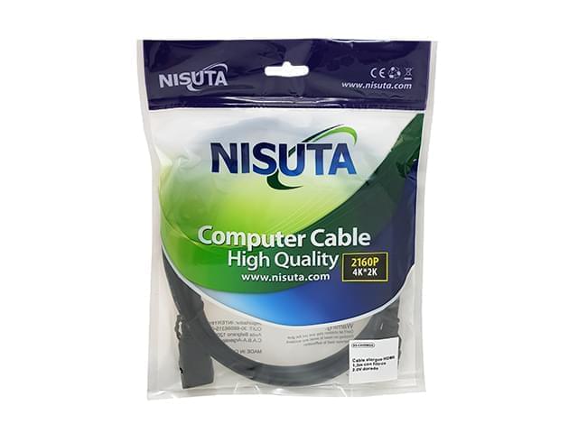 CABLE NISUTA HDMI ALARGUE M-H 1.8M v2.0 CON FILTROS 2160P 4K