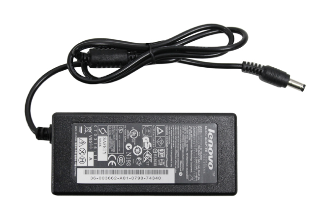 CARGADOR DE NOTEBOOK LENOVO IDEAPAD G480 / 20V / 3.25A / 65W / 5.5mm*2.5mm