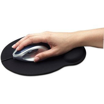 PAD MOUSE GEL LISO NEGRO INTCO