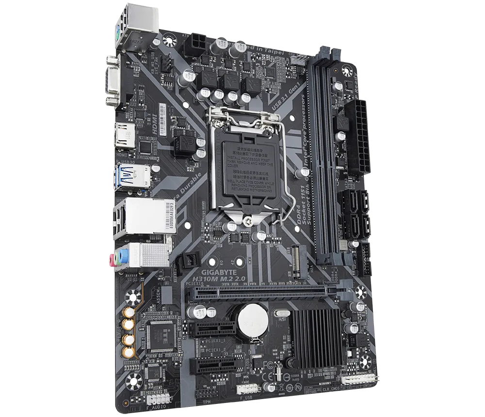 MOTHERBOARD GIGABYTE H310M M.2 2.0 S1151 DDR4 