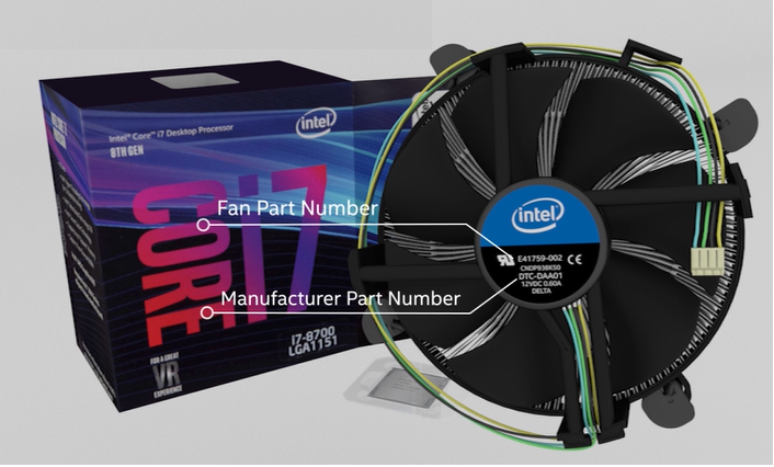 COOLER INTEL P/MICROS 9TH Y 10TH GEN S1151