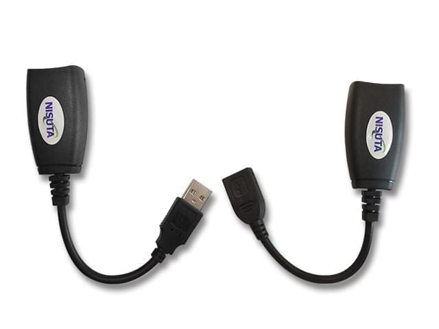 EXTENSOR NISUTA  USB AMPLIFICADO POR UTP HASTA 45M