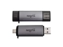 LECTOGRABADOR NISUTA DE TARJETAS DE MEMORIA MULTIFUNCION CON CONECTOR NISUTA  USB C, USB 3.0 Y CARCAZA DE ALUMINIO