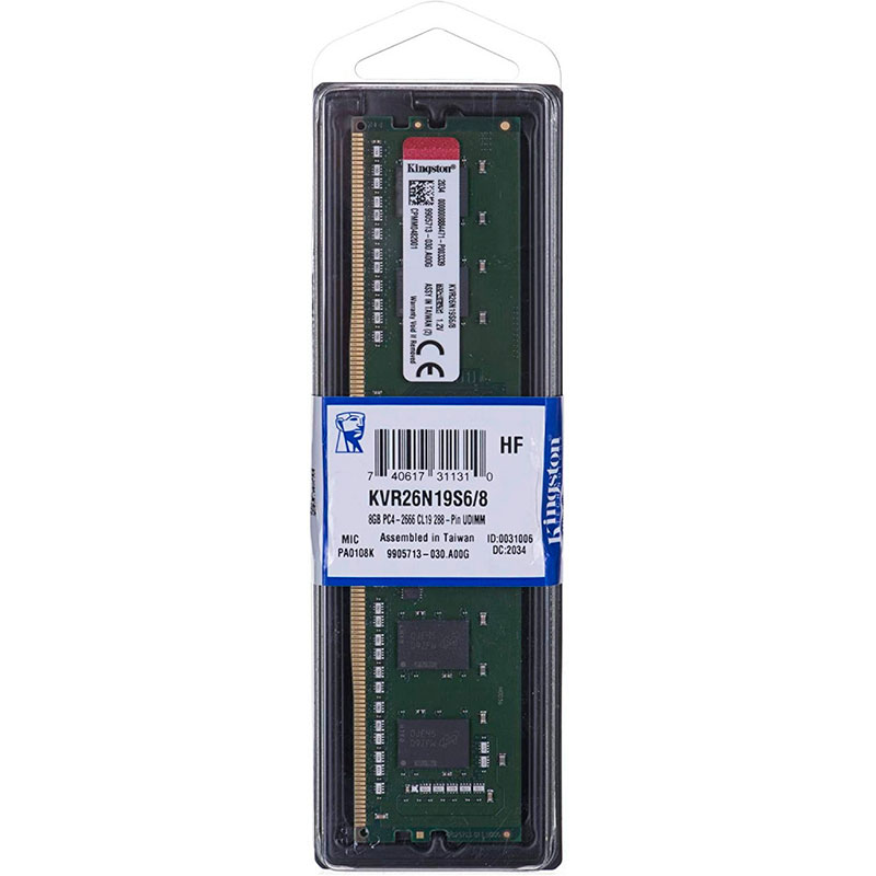 MEMORIA DIMM KINGSTON DDR4 8GB  2666MHZ