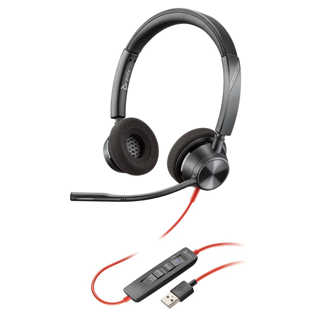 HEADSET PLANTRONICS BLACKWIRE 3320-M  USB A