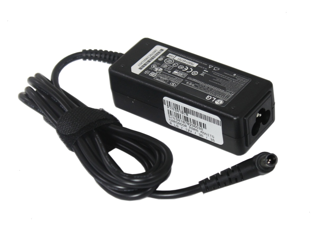 CARGADOR  P/MONITOR LG / 100-240 / 12V / 3A / 36W / 6.5 * 4.4mm