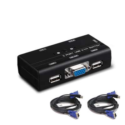 [959704] SWITCH KVM  PURESONIC 2PC USB Mini c/Cables PURESONIC