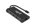 DOCKING NISUTA USB C 3.1 A HUB 3 PUERTOS USB 3.0 Y PUERTOS RJ45 GIGABIT 10/100/1000